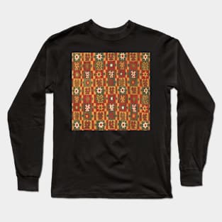 Inca Textile Pattern Long Sleeve T-Shirt